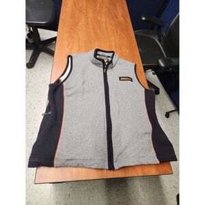 Harley Davidson Women's Vintage Zip Gray Fleece Windproof Vest Size 3W 3XL